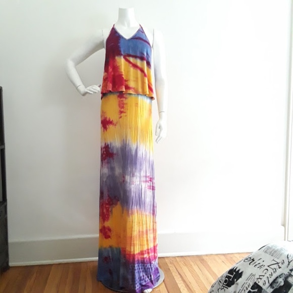 Sugarlips Dresses & Skirts - Tie Dye Layered Maxi Dress By Sugar Lips